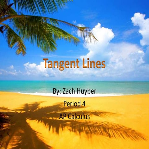 Tangent lines