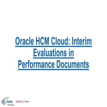 Oracle HCM CLoud