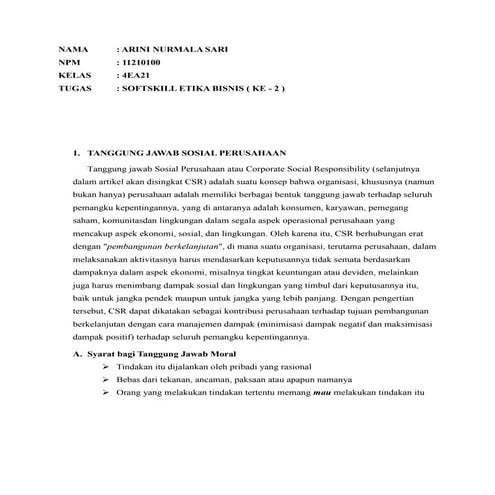 Tanggung jawab sosial perusahaan