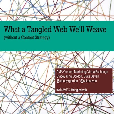 What a Tangled Web We'll Weave (without a Content Strategy)