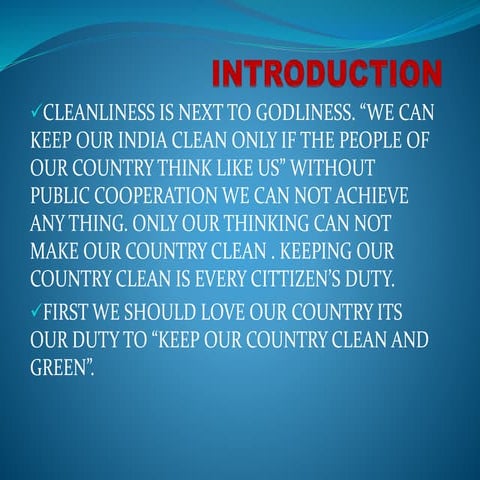 clean india green india (swachh bharat) | PPTX