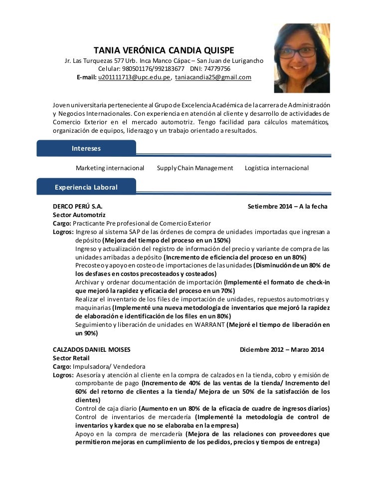 Quantifying resume examples image