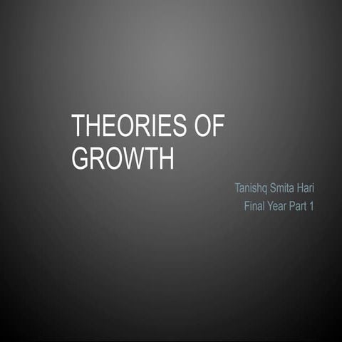 Theories Of Growth Final Year BDS Orthodontics