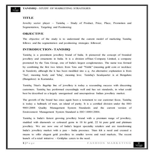 Tanishq Marketing Strategies