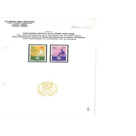 Turkey: International Year of Disabled Persons (IYDP)