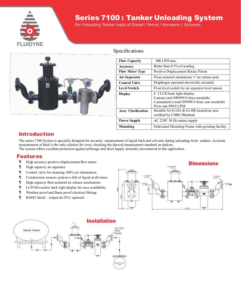 Tanker Unloading System series 7100