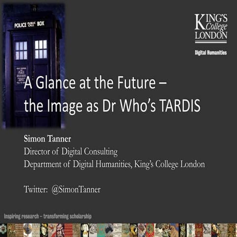 A Glance at the Future - the Image as Dr Who's TARDIS