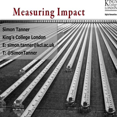Measuring Impact for the Digital Humanities