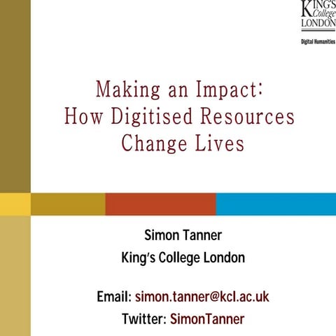 Making an Impact: How Digitised Resources Change Lives