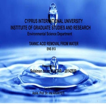 Tannic acid power point presentation