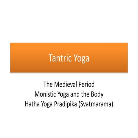 Tantric yoga
