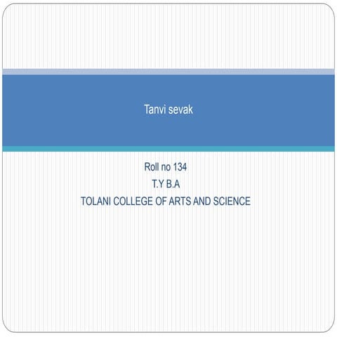 Tanvi Sevak TCAS-poetic drama