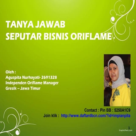 Tanya jawab seputar bisnis oriflame