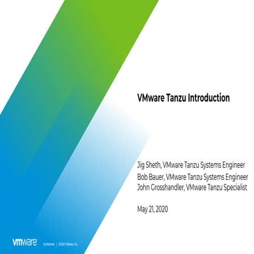 VMware Tanzu Introduction