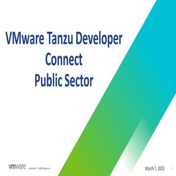 Tanzu Developer Connect | Public Sector | March 29, 2023.pdf