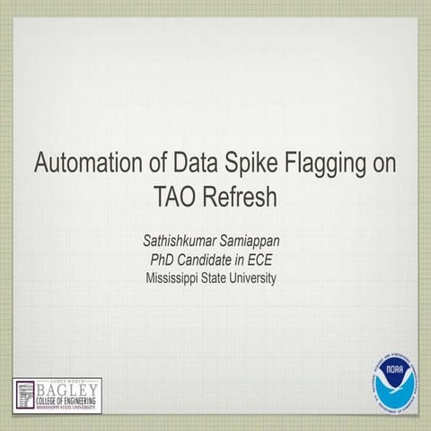 TAO Refresh - Automation of Data Spike Flagging Quality 