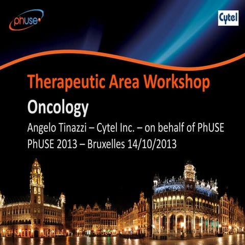 Oncology Therapeutic Area Workshop