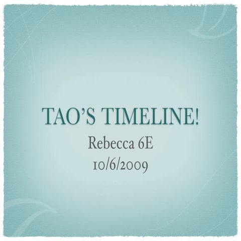 Helen's Timeline of 