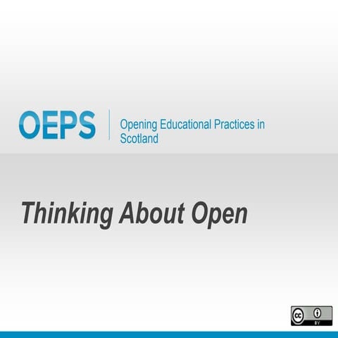 Thinking About Open Slidedeck