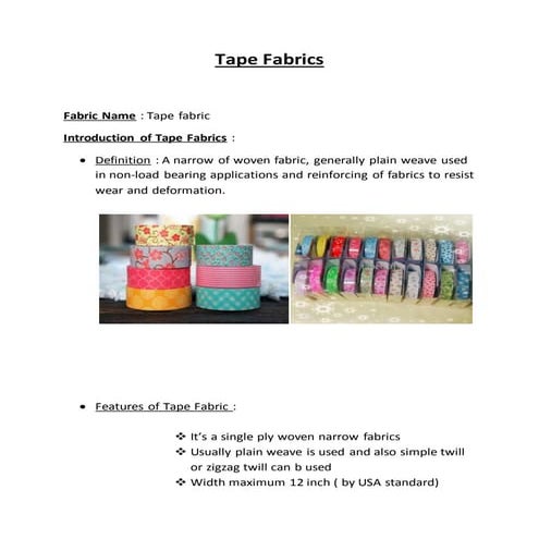 Tape fabrics