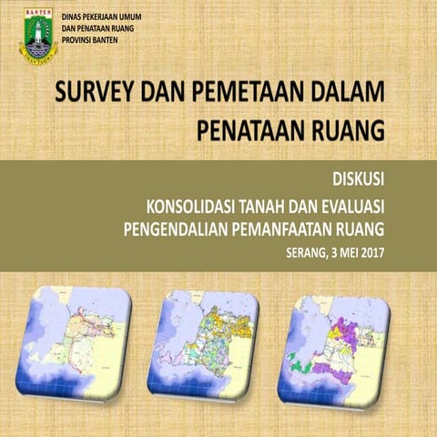 Survey dan Pemetaan dalam Penataan Ruang