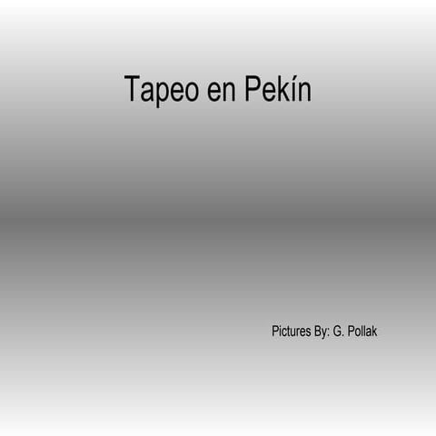 Tapeo En Pekin