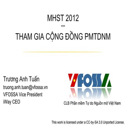 Tham gia cộng đồng PMTDNM