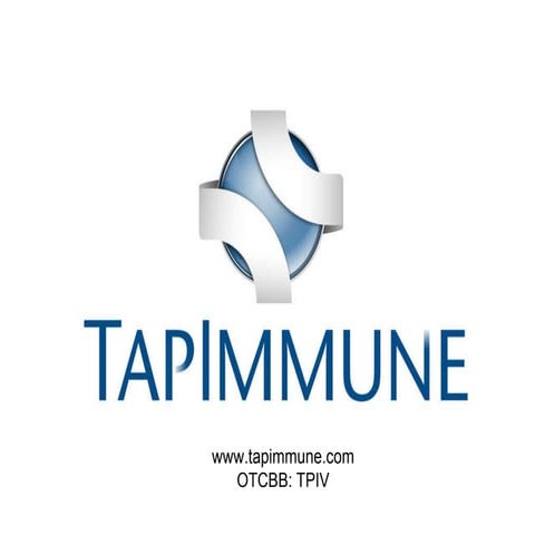 TapImmune, Inc. (OTCBB: TPIV; Stock Twits: $TPIV)