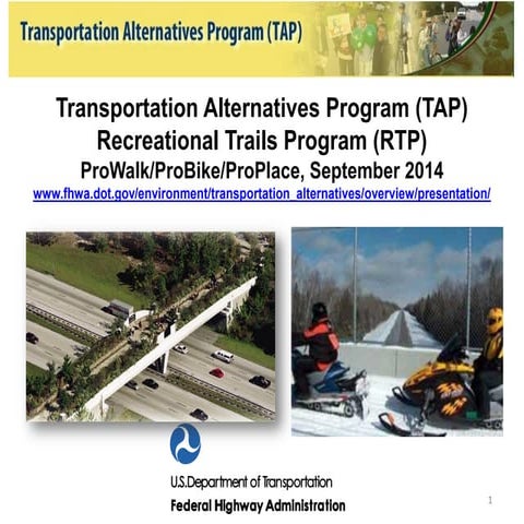Federal Funding for Active Transportation and Recreation