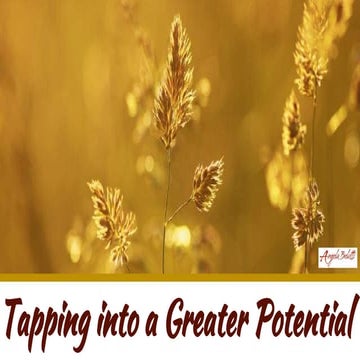 Tapping into a greater potential 