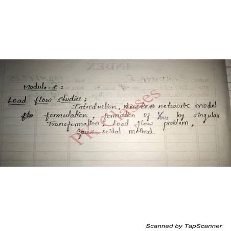 Power System analysis -2