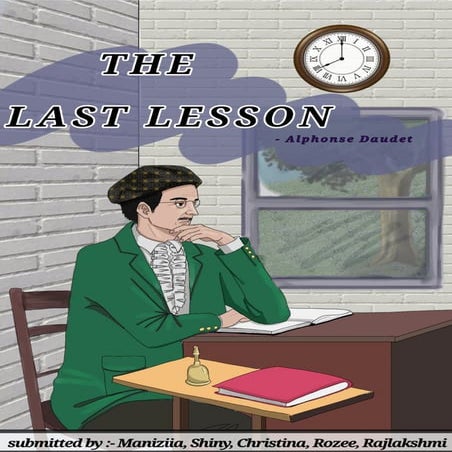 The last lesson in comic form for English art integrated project class 12