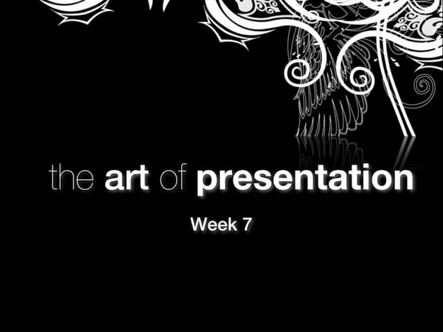 Tap week 7