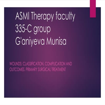 Comprehensive Overview of Wound Classification, Complications, and ...