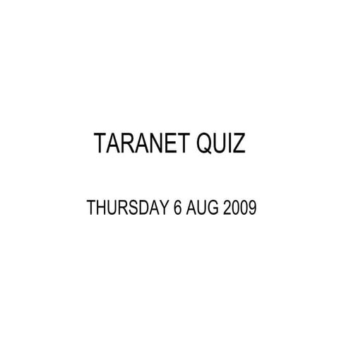 Tara Maths Quiz
