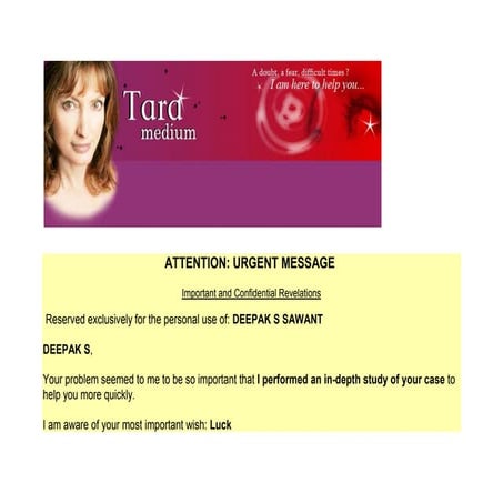 Tara medium ( important and confidential revelations )