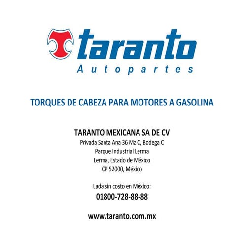 Taranto manual de_torques_gasolina