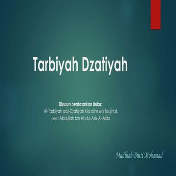 Tarbiyah dzatiyah