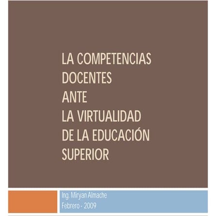 Competencias Docentes