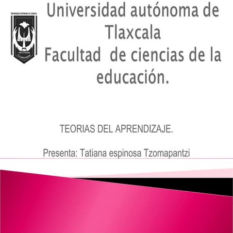 Tarea de teorias de aprendizaje