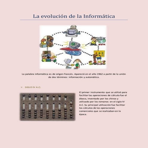 La evolución de la Informática 