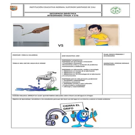 Tarea mal uso del agua en el hogar (autoguardado) (1) | DOC