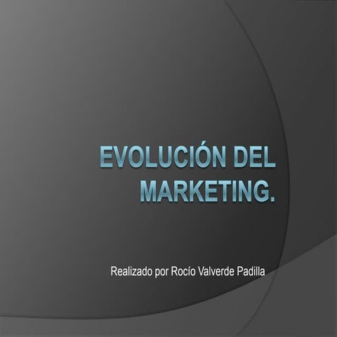 Evolución del marketing