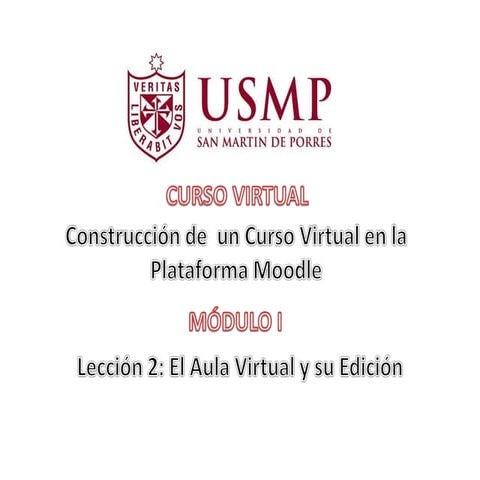 MOODLE: Herramientas Principales