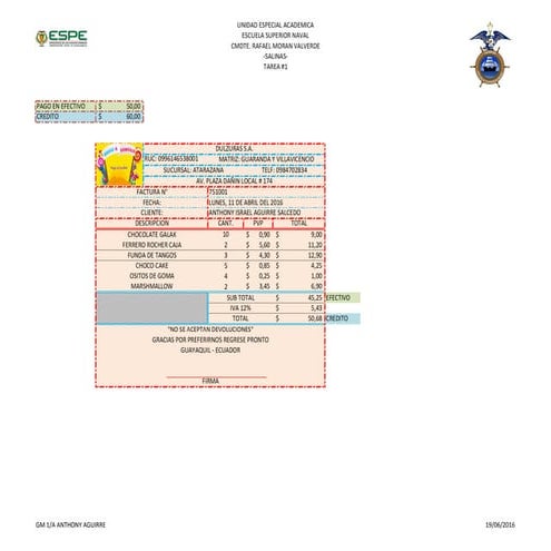 UNIDAD 2: HOJA DE CALCULO - Tarea 1
