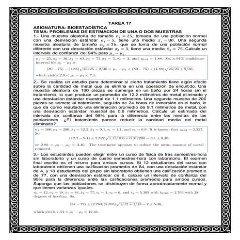 Tarea 17 de probabilidad y estadistica con respuestas