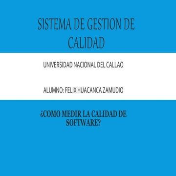 Sistema de gestion de calidad | PPTX
