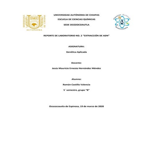 reporte de genetica extraccion de adn
