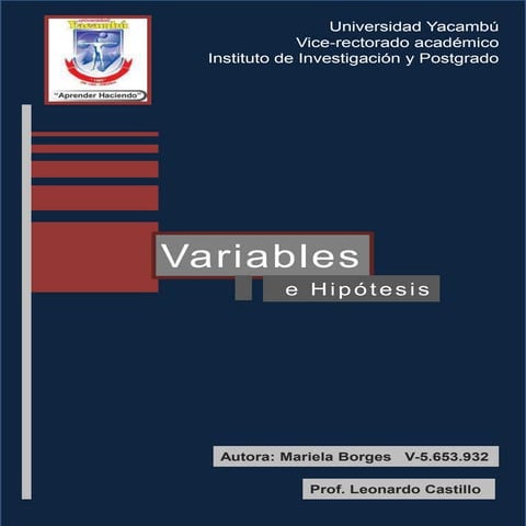 Tarea 2. hipótesis y variables | PPTX