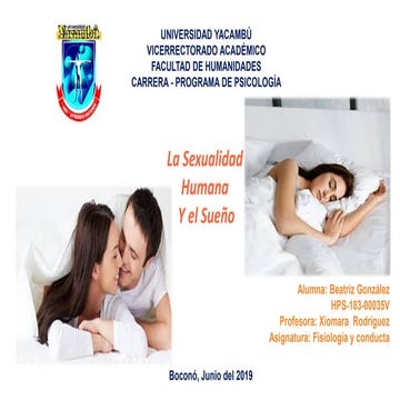 Sexualidad y Sueño 